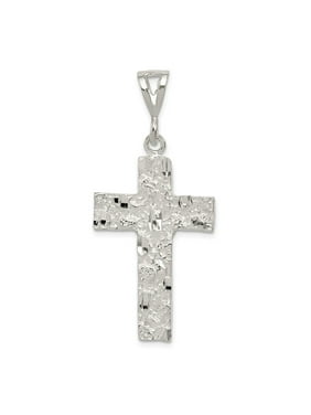 Glitzs Jewels Sterling Silver Cross Pendant 24mm Glitzs Jewels Sterling Silver Cross Pendant 24mm